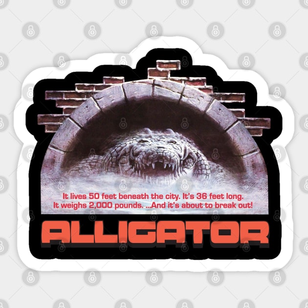 Alligator The Movie Sticker by Chewbaccadoll